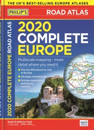 2020 Philip’s Complete Road Atlas Europe