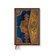 Safavid Indigo (Safavid Binding Art) Mini 12-month Dayplanner 2024