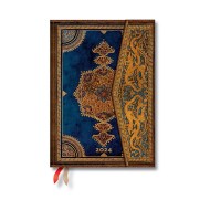 Safavid Indigo (Safavid Binding Art) Midi 12-month Dayplanner 2024