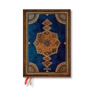 Safavid Indigo (Safavid Binding Art) Midi 12-month Day-at-a-Time Dayplanner 2024