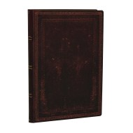 Black Moroccan Bold Mini Lined Softcover Flexi Journal (176 pages)