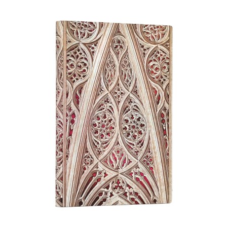 Vault of the Milan Cathedral (Burgundy) (Duomo di Milano) Mini Lined Softcover Journal (Elastic Band)